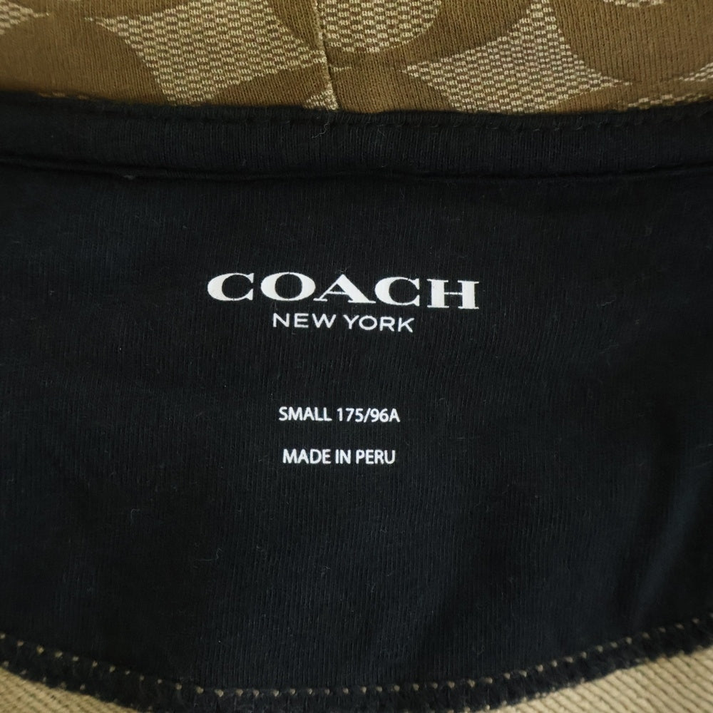 COACH(コーチ) シグネチャー 1Pロゴ ジップアップフーデッドパーカー ベージュ