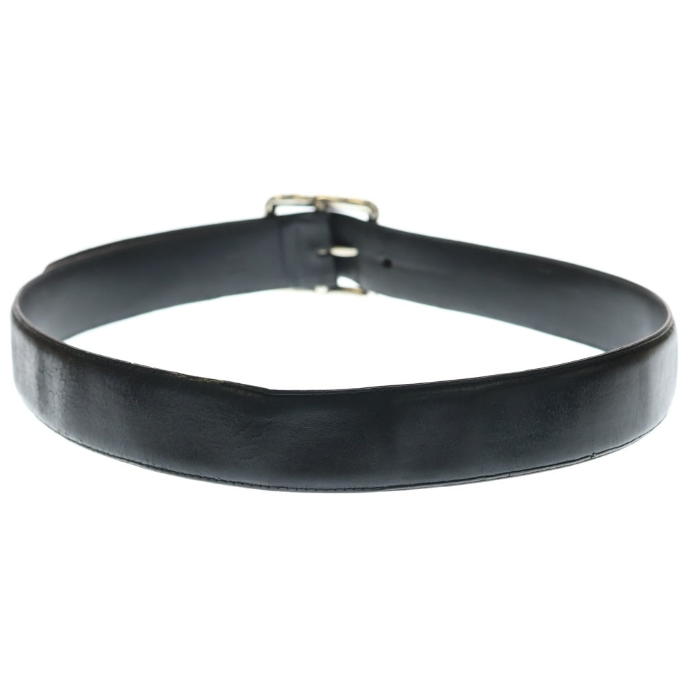 CHROME HEARTS(クロムハーツ) BLT SCRLREC レクタングルスクロール レザーベルト シルバー/ブラック