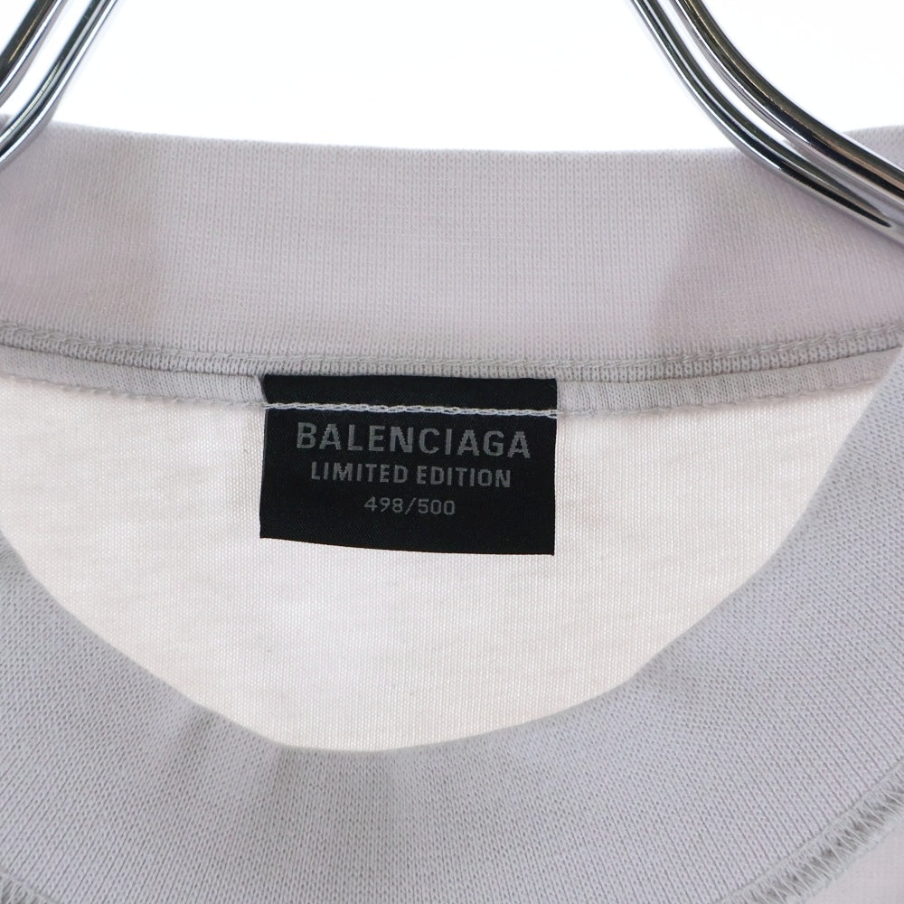 BALENCIAGA(バレンシアガ) 24AW BFRND Series Music Inside Out T-Shirt ネックホルダー付 インサイドアウト ミュージックプリントTシャツ 半袖クルーネックカットソー 787358 TQVG8