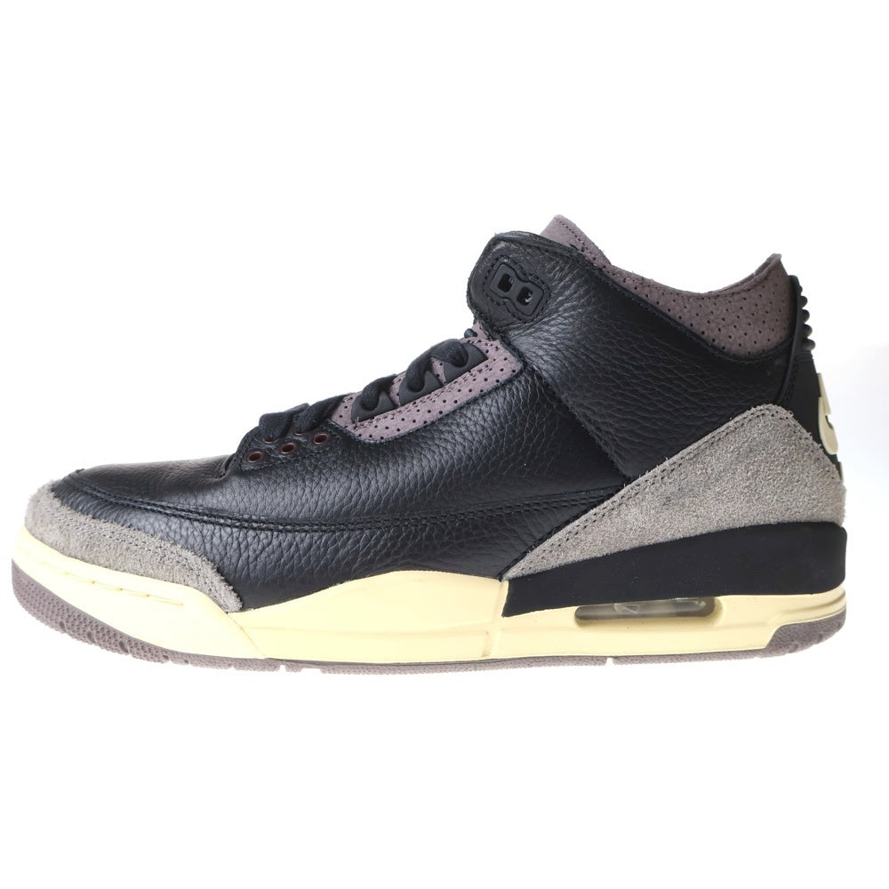 NIKE(ナイキ) ×A MA MANIERE WMNS AIR JORDAN 3 RETRO OG SP BLACK AND FLAT PEWTER アママニエール ウィメンズ エアジョーダン レトロ ハイカットスニーカー FZ4811-001 レディース