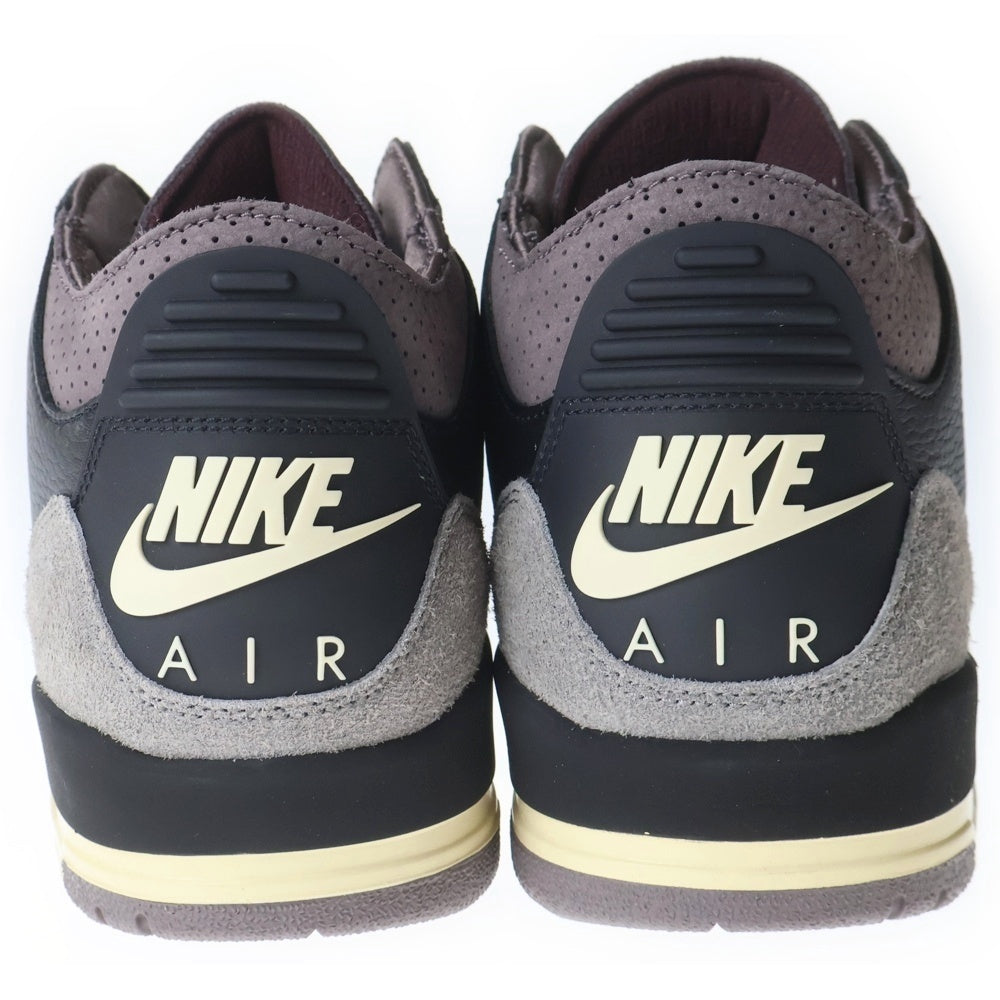 NIKE(ナイキ) ×A MA MANIERE WMNS AIR JORDAN 3 RETRO OG SP BLACK AND FLAT PEWTER アママニエール ウィメンズ エアジョーダン レトロ ハイカットスニーカー FZ4811-001 レディース