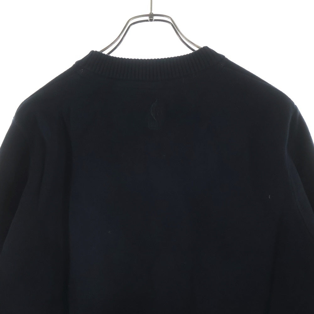 NEWYORK OR NOWHERE(ニューヨークオアノーウェア) ×Knicks Always Knit Crew ニックス オールウェイズ クルーネックニット セーター ブラック