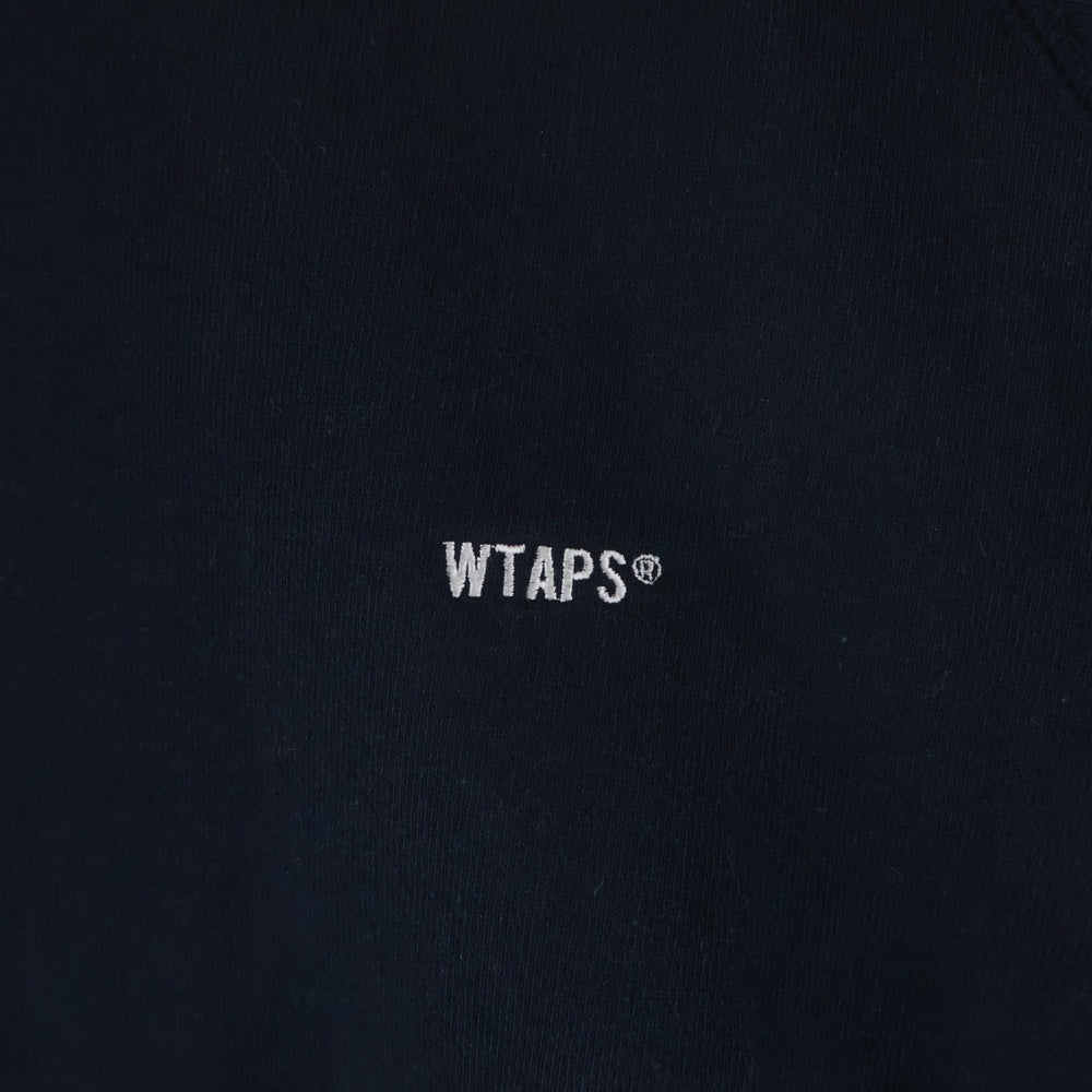 WTAPS(ダブルタップス) 25AW SIGN-RGYD SWEATER フロントロゴ クルーネックスウェット トレーナー ネイビー 252ATDT-CSM05