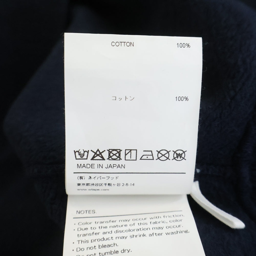 WTAPS(ダブルタップス) 25AW SIGN-RGYD SWEATER フロントロゴ クルーネックスウェット トレーナー ネイビー 252ATDT-CSM05