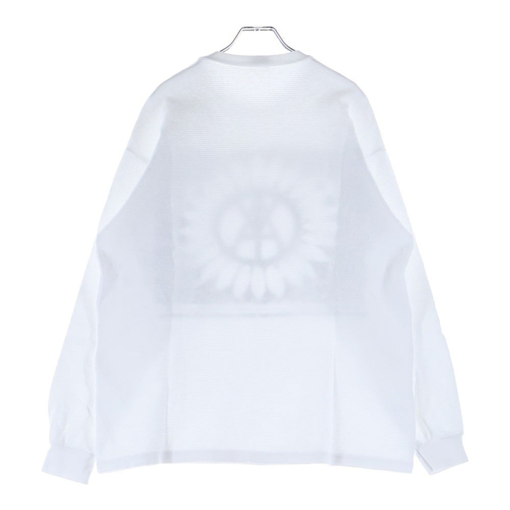 BOUNTY HUNTER(バウンティーハンター) ×BABYLON DARKSIDE THERMAL バビロン ダークサイド フロントプリント 長袖サーマル カットソー ホワイト