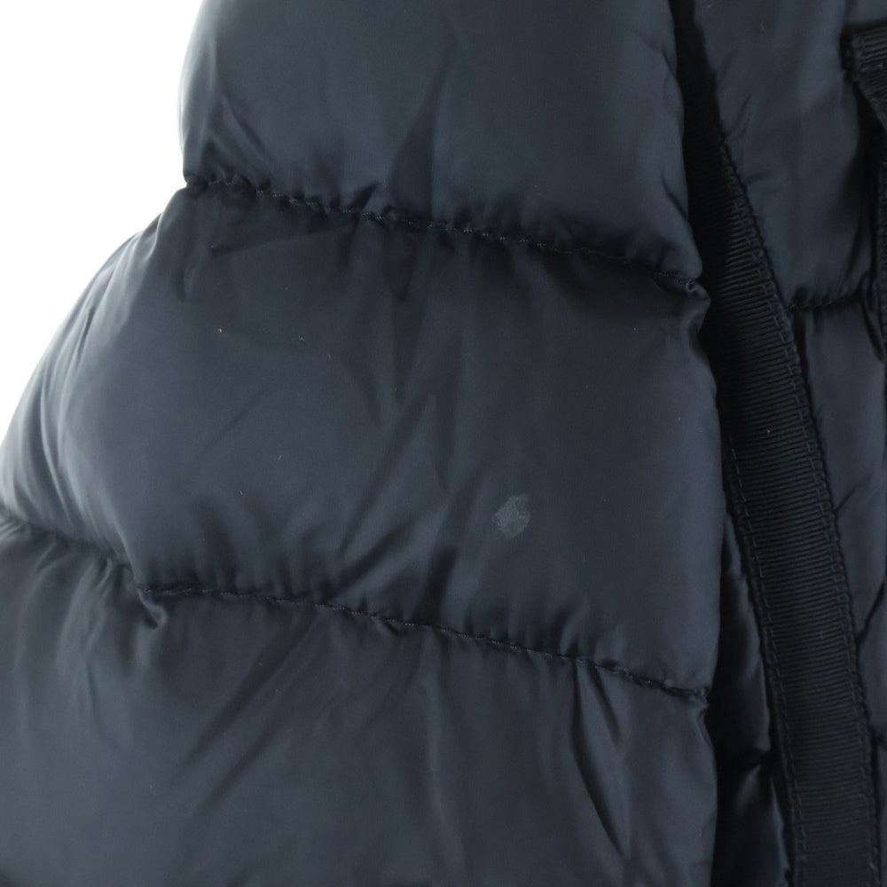 MONCLER(モンクレール) HERMINE GIUBBOTTO エルミン ジップアップ フーデッド ロング ダウン ジャケット コート ブラック レディース 220934995705 53048