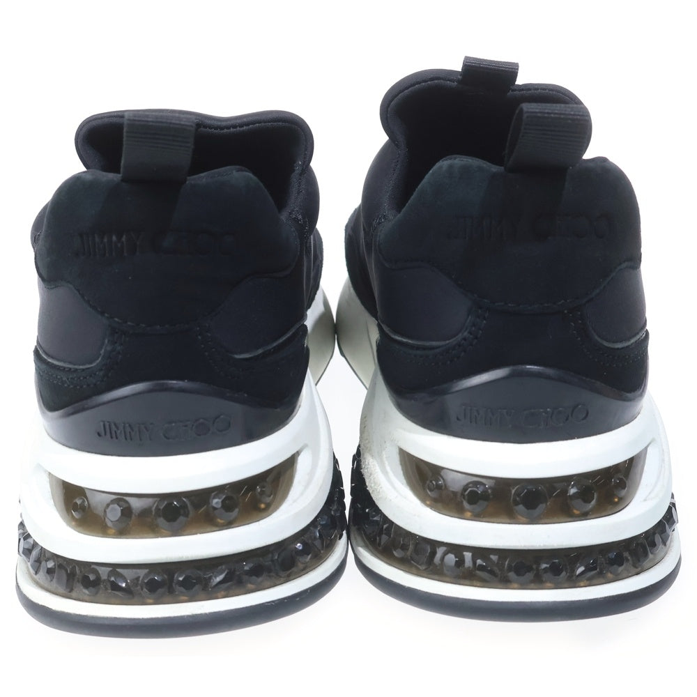 JIMMY CHOO(ジミーチュウ) MEMPHIS メンフィス レースレス ローカットスニーカー レディース ブラック