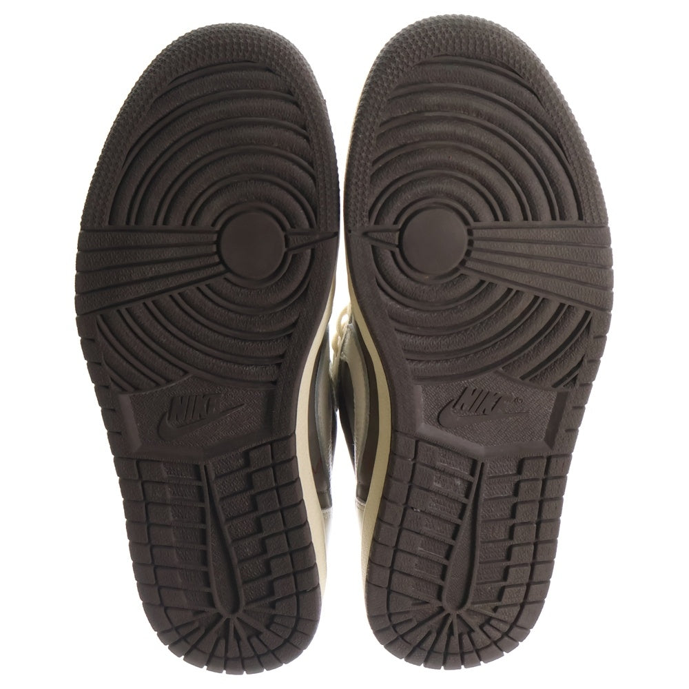 NIKE(ナイキ) ×TRAVIS SCOTT AIR JORDAN 1 LOW REVERSE MOCHA トラヴィススコット エアジョーダン 1 ローカットスニーカー US8.5/26.5cm DM7866-162