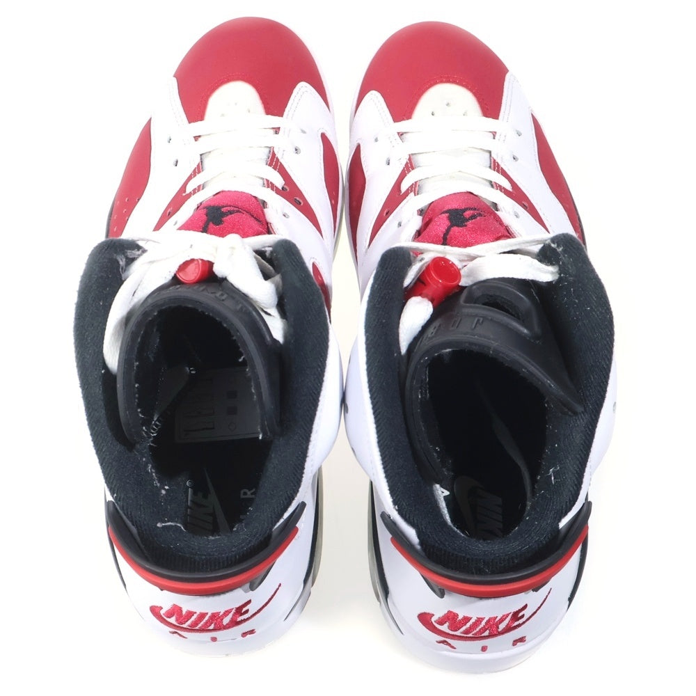 NIKE(ナイキ) AIR JORDAN 6 RETRO CARMINE エアジョーダン6 カーマイン ハイカットスニーカー ホワイト/レッド US10/28cm CT8529-106