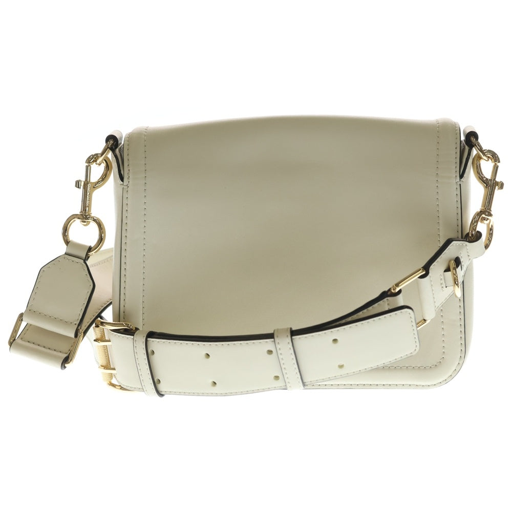 MARC JACOBS(マークジェイコブス) ロゴゴールド金具 レザー ショルダーバッグ アイボリー H901L01RE21