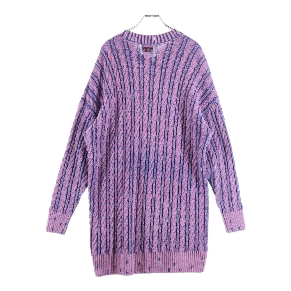 DIESEL(ディーゼル) M-PANTESSE エムパンテス クルーネックプルオーバー コットンニットセーター ピンク レディース A11492