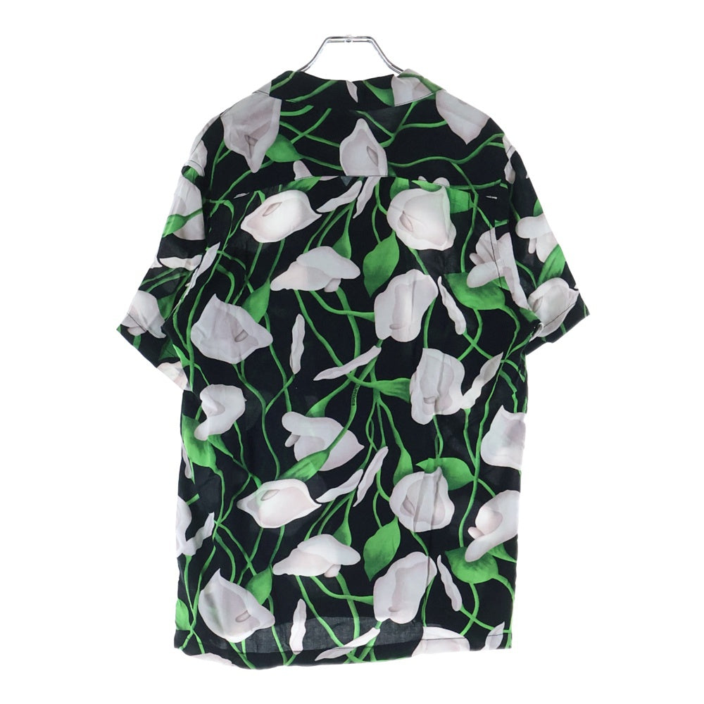 SUPREME(シュプリーム) 18SS Lily Rayon Shirt リリー レーヨン オープンカラー半袖シャツ アロハシャツ ブラック/グリーン