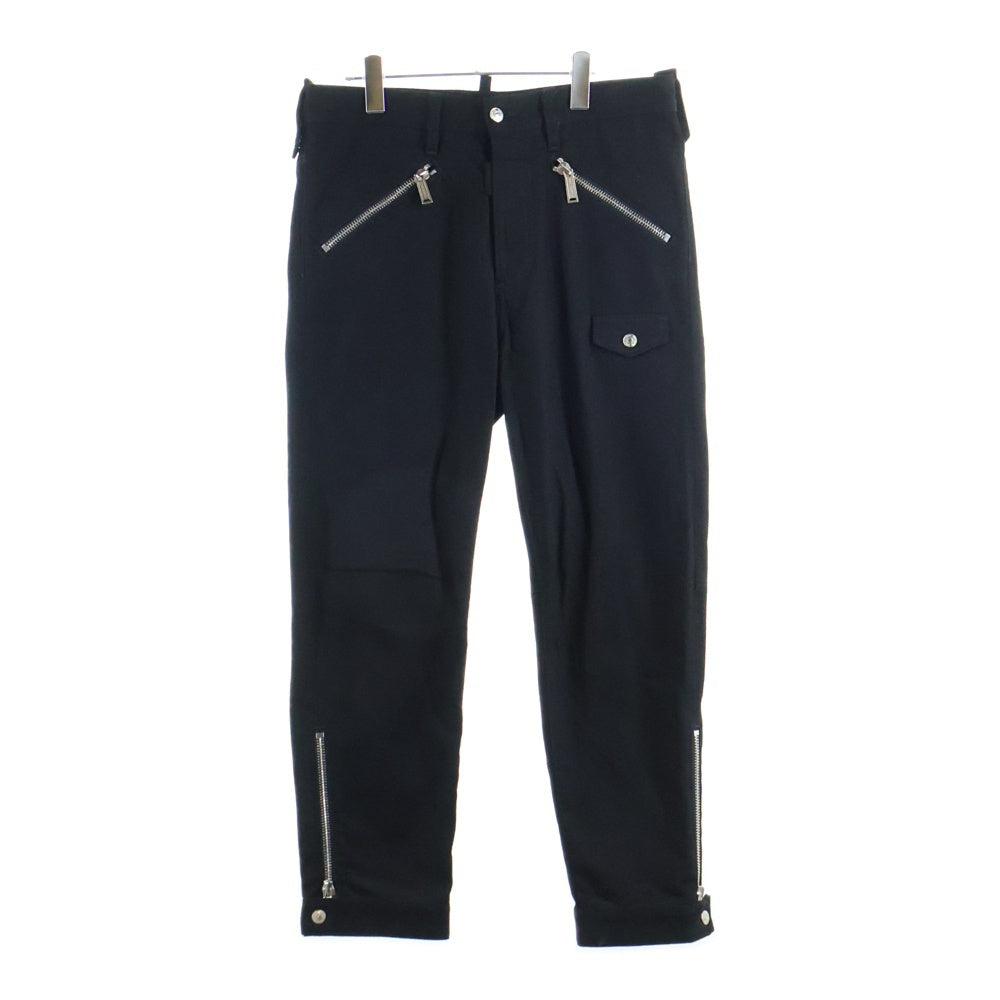 DSQUARED2(ディースクエアード) MILITARY JEAN ミリタリージーン ボタンフライ サイドジップ デニムパンツ ジーンズ ブラック S74KB0416