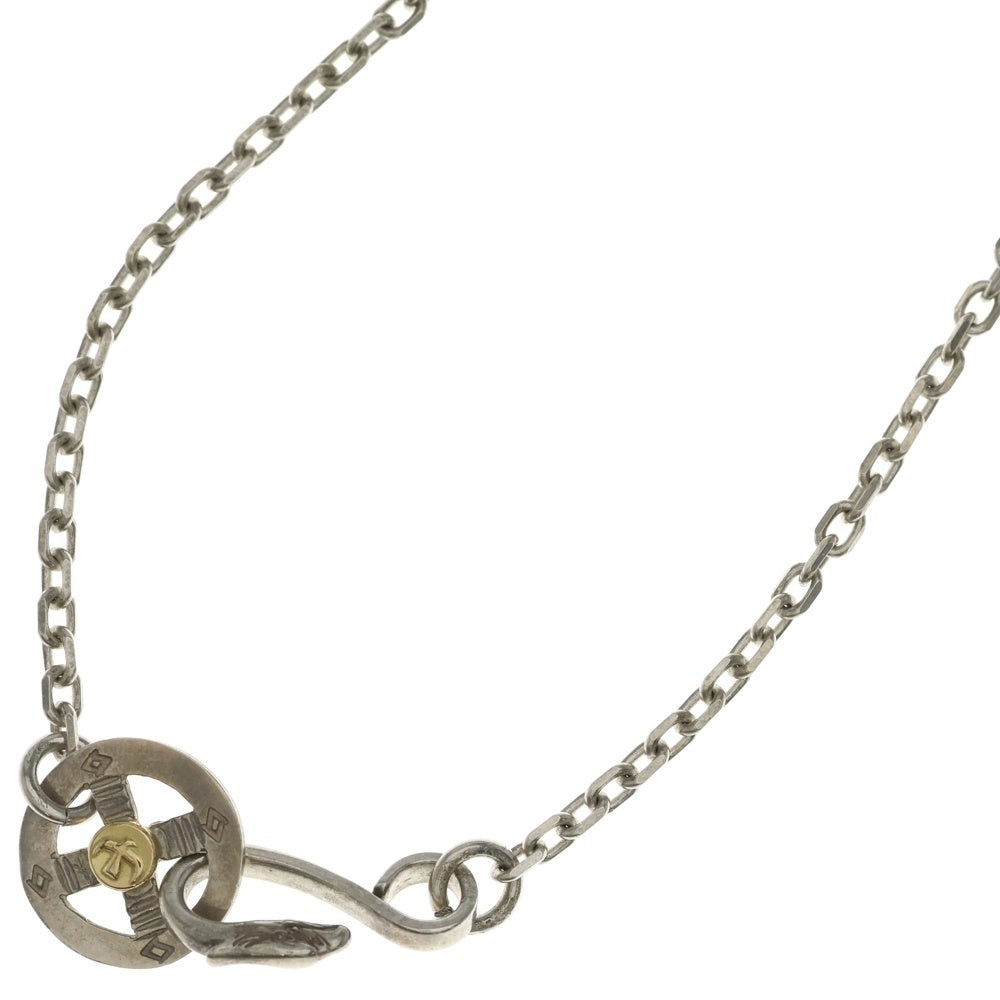 goro's(ゴローズ) メタル付きホイール細角チェーン ネックレスチェーン シルバー/ゴールド BGA086