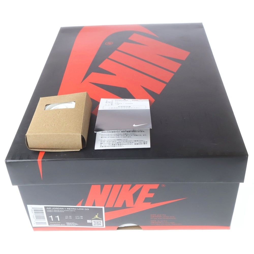 NIKE(ナイキ) AIR JORDAN 1 RETRO LOW OG Chicago エアジョーダン1 レトロ シカゴ ローカット スニーカー レッド US11/29cm HQ6998-600