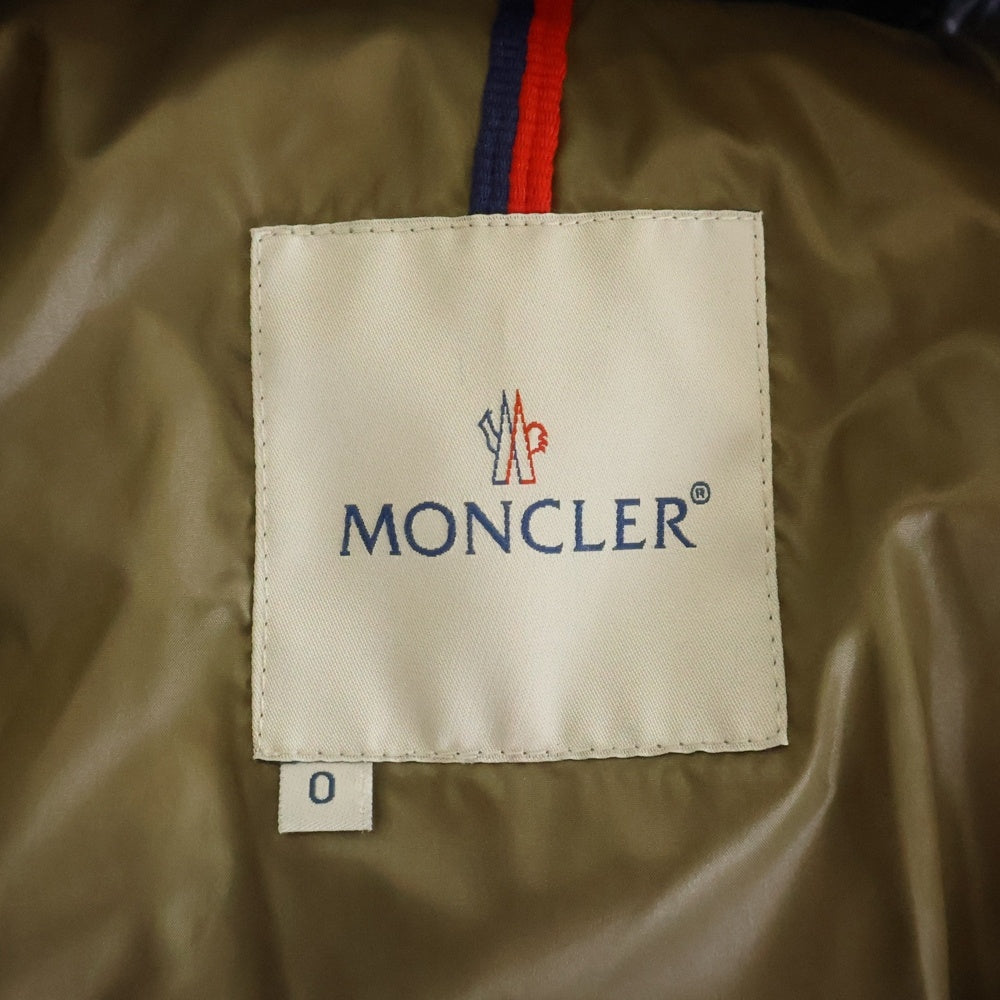 MONCLER(モンクレール) ROD ロッド ロゴワッペン ファー マルチポケット ダウンジャケット ネイビー 44502/91/68950