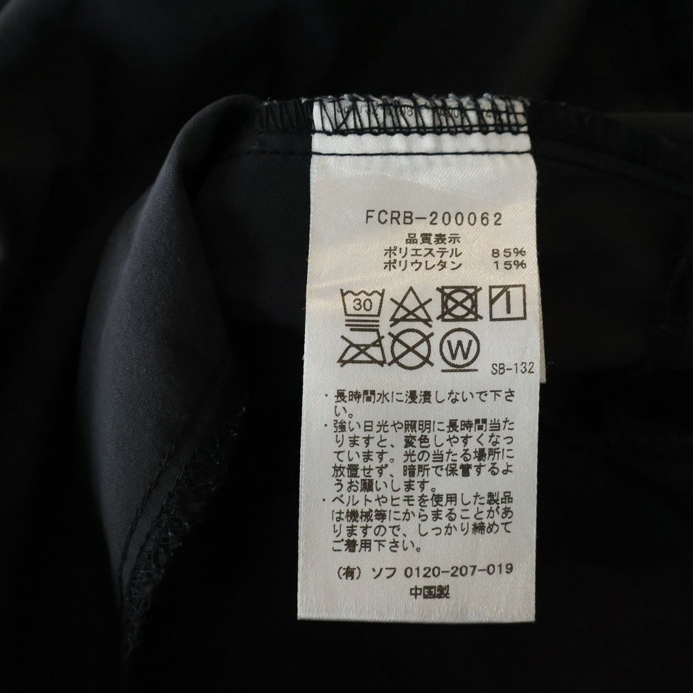 F.C.R.B./F.C.Real Bristol/FCRB(エフシーアールビー/エフシーレアルブリストル) 20SS EASY TAPERED PANTS イージー テーパード ナイロン パンツ ブラック FCRB-200062