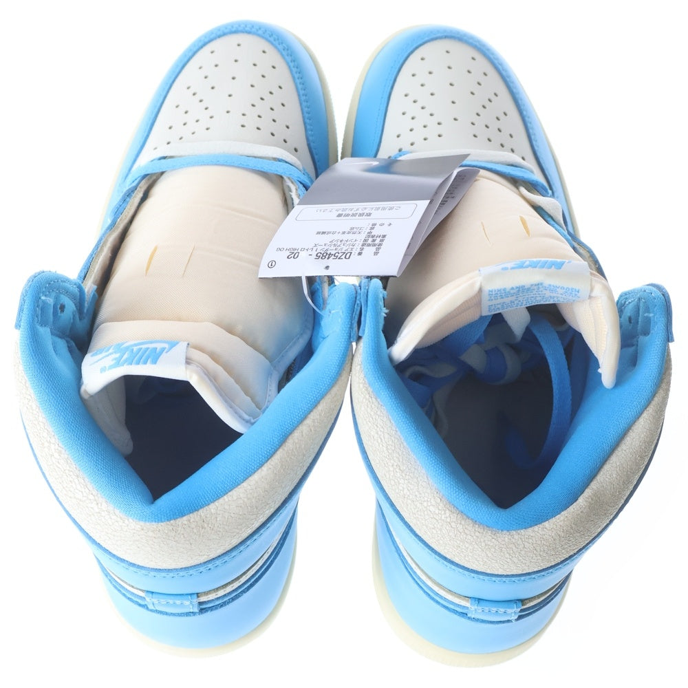NIKE(ナイキ) AIR JORDAN 1 RETRO HIGH OG UNC REIMAGINED エアジョーダン1 レトロ リイマジンド ハイカットスニーカー ブルー/ホワイト US9/27cm DZ5485-402