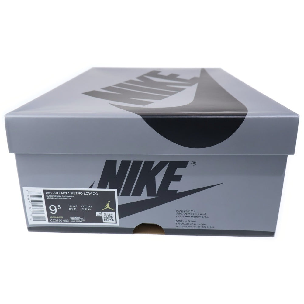 NIKE(ナイキ) AIR JORDAN 1 LOW OG SHADOW エアジョーダン シャドウ ローカットスニーカー US9.5/27.5cm グレー CZ0790-003