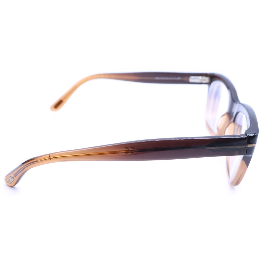 TOM FORD(トムフォード) グローバルフィット ウェリントンシェイプ Tマーク サングラス アイウェア 眼鏡 ブラウン TF5178 度入り