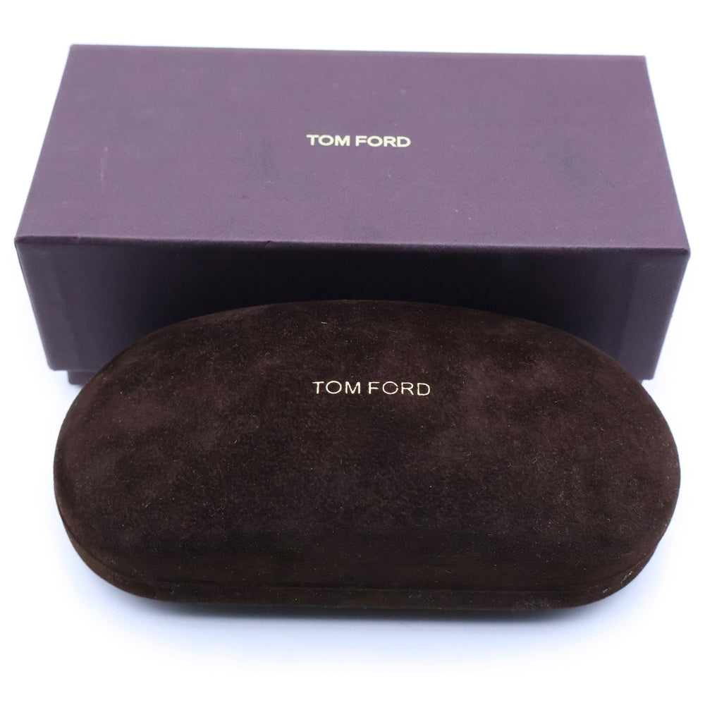 TOM FORD(トムフォード) グローバルフィット ウェリントンシェイプ Tマーク サングラス アイウェア 眼鏡 ブラウン TF5178 度入り