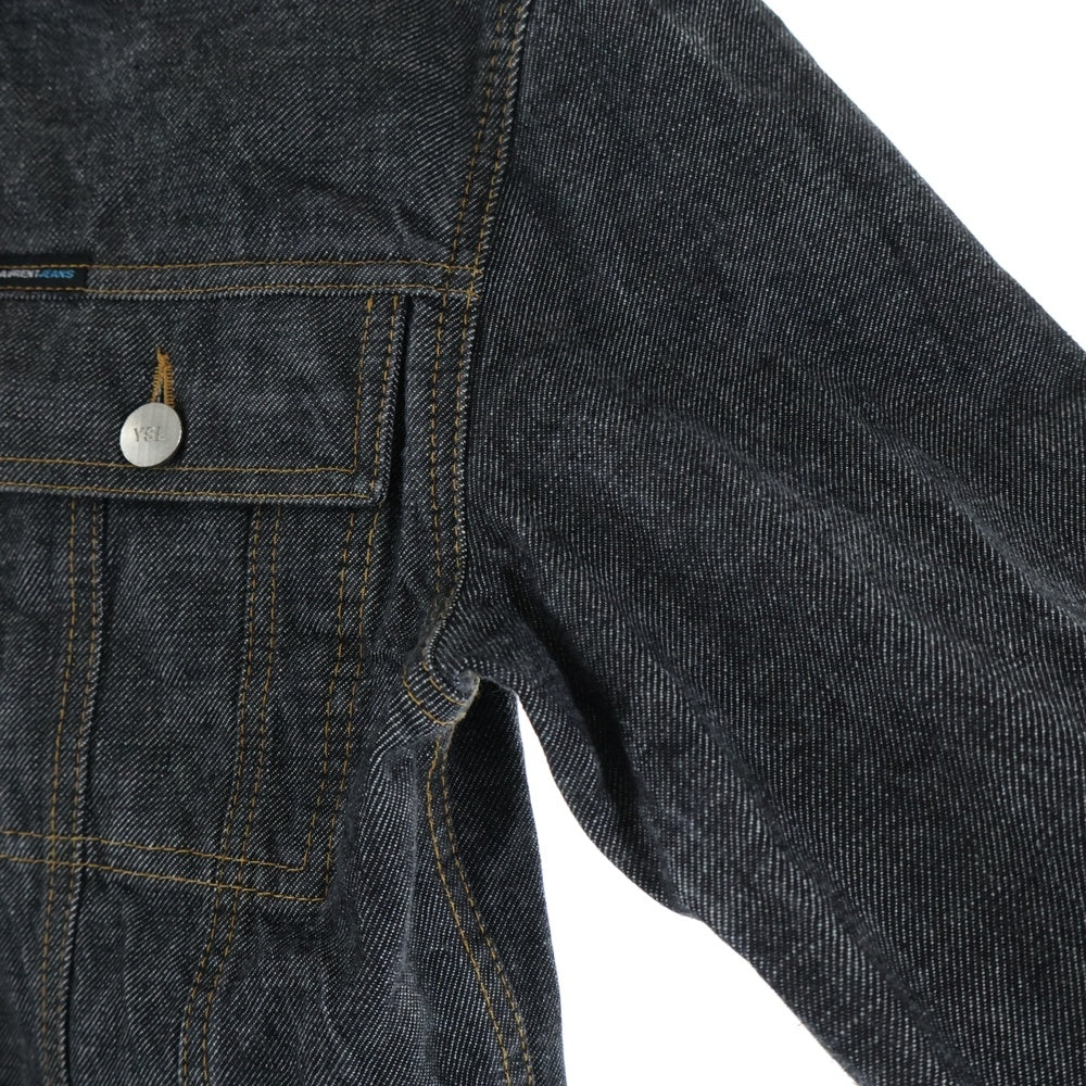 SAINT LAURENT PARIS(サンローランパリ) JEANS YSLボタン デニムジャケット ブラック YG00A093