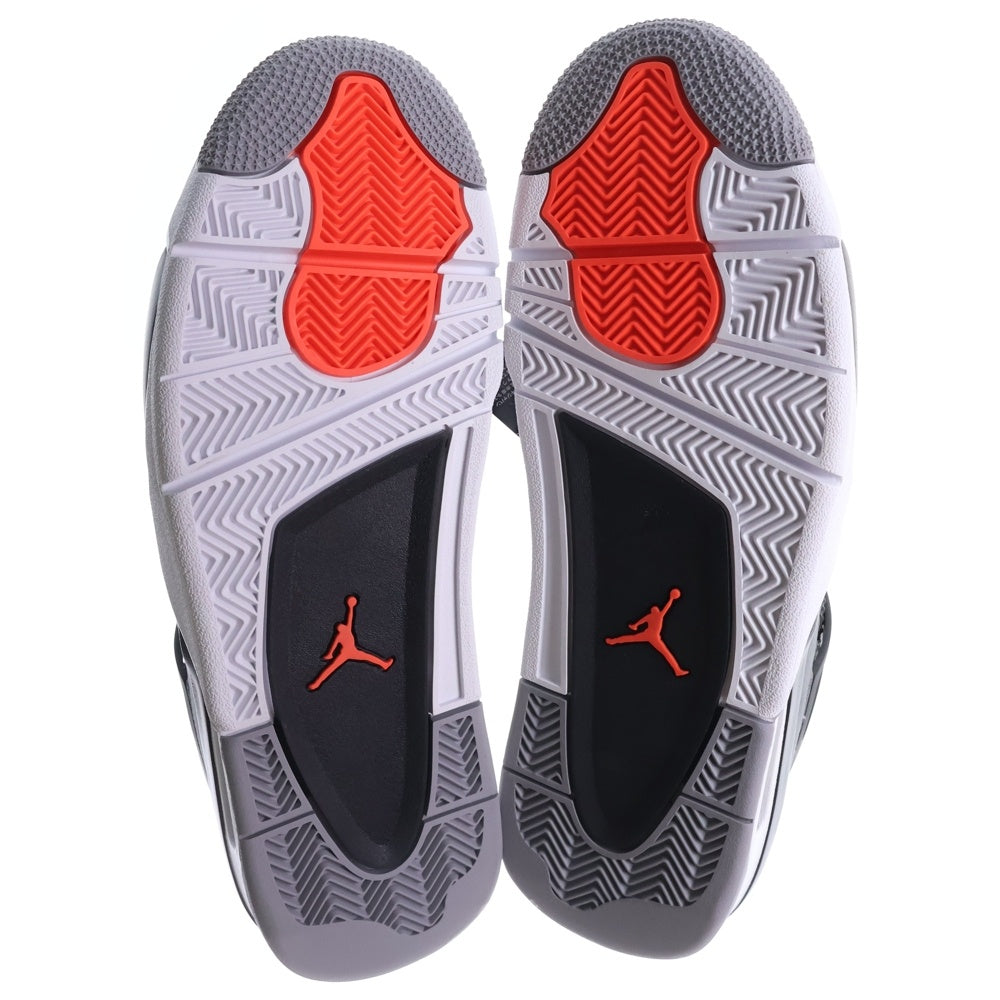 NIKE(ナイキ) AIR JORDAN 4 RETRO INFRARED23 エアジョーダン4 レトロ インフラレッド ハイカットスニーカー グレー/ブラック US9.5/27.5cm DH6927-061