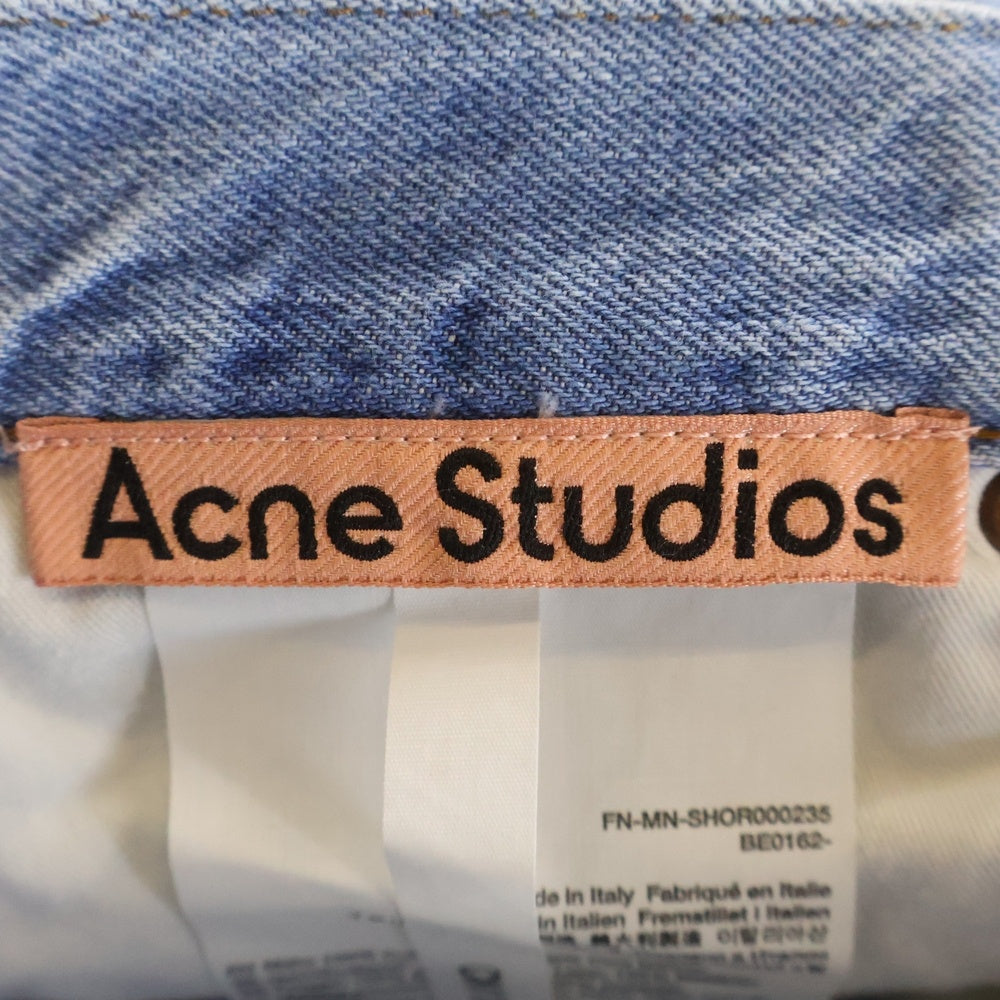Acne Studios(アクネ ストゥディオズ) ルーズフィット デニムショーツ ハーフパンツ インディゴ FN-MN-SHOR000235