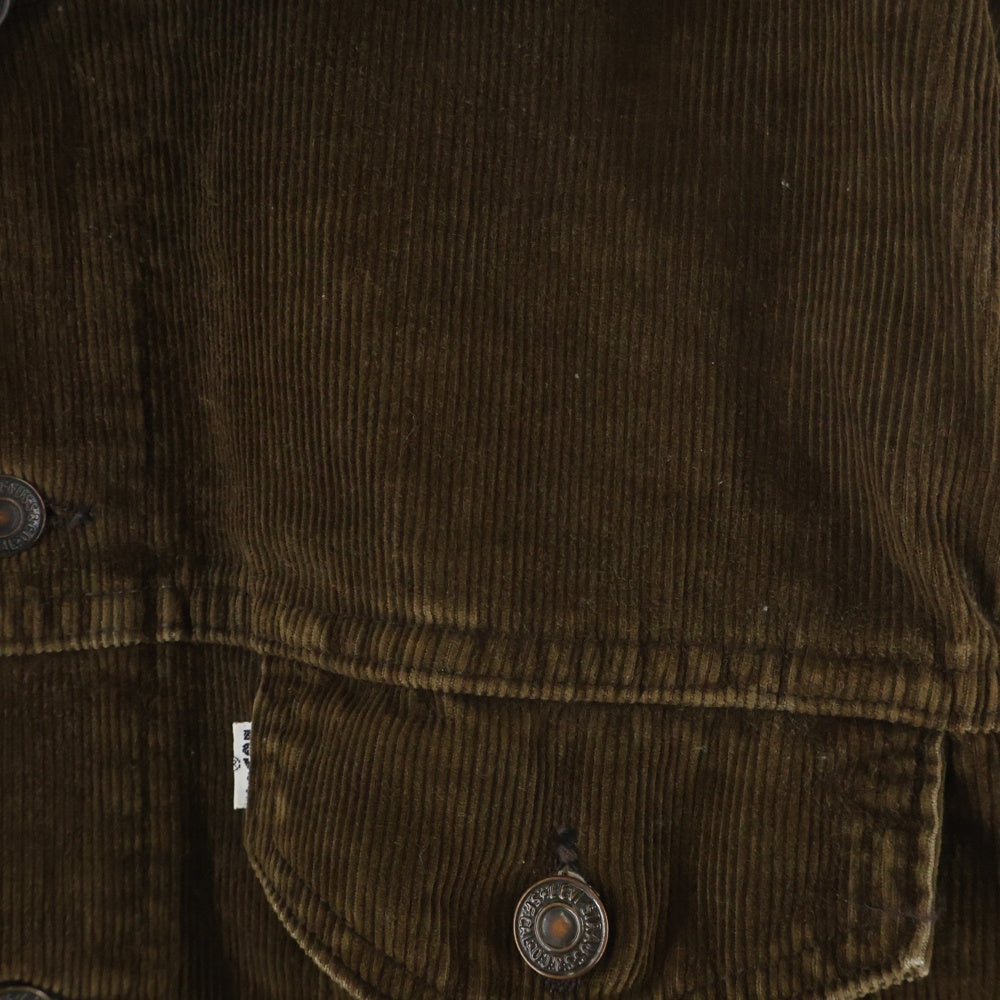 Levi's(リーバイス) 70S VINTAGE 70505-1529 ヴィンテージ ボタン裏52 コーデュロイ トラッカージャケット ブラウン