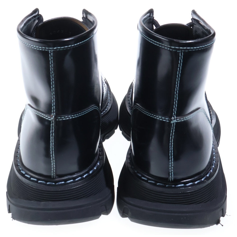 Alexander McQueen(アレキサンダーマックイーン) TREAD LACE-UP BOOT トレッド レザーレースアップブーツ ブラック 604253