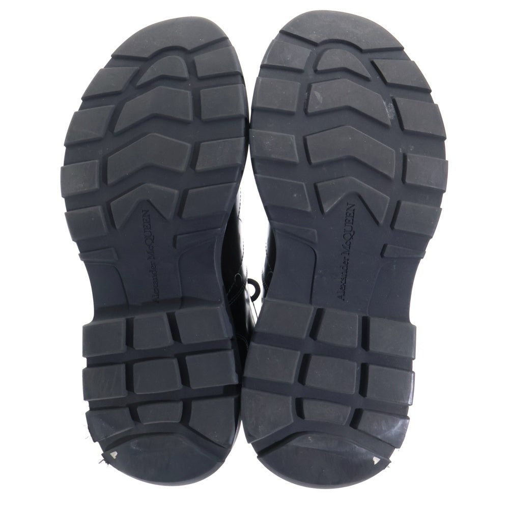 Alexander McQueen(アレキサンダーマックイーン) TREAD LACE-UP BOOT トレッド レザーレースアップブーツ ブラック 604253