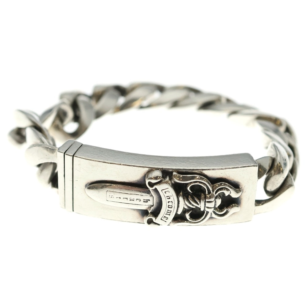 CHROME HEARTS(クロムハーツ) ID DAGGER ダガーIDクラシックリンクブレスレット 13LINK シルバー BCA156