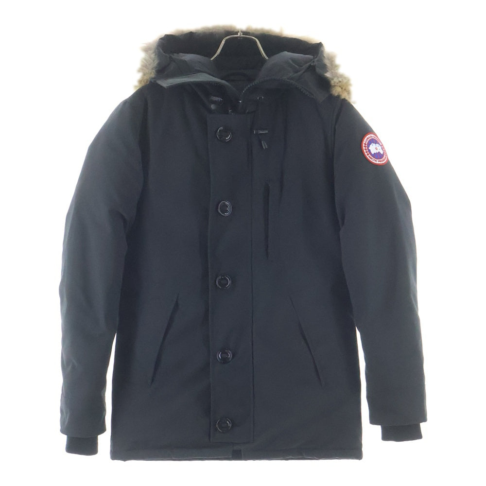 CANADA GOOSE(カナダグース) CHATEAU PARKA シャトーパーカー ジップアップ ファー付きフーデットダウンジャケット ブラック 3426MA