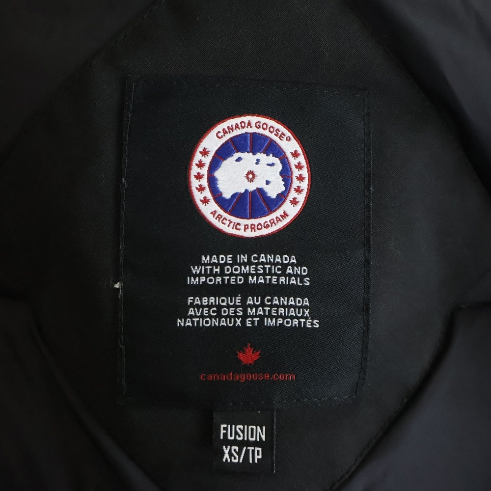CANADA GOOSE(カナダグース) CHATEAU PARKA シャトーパーカー ジップアップ ファー付きフーデットダウンジャケット ブラック 3426MA