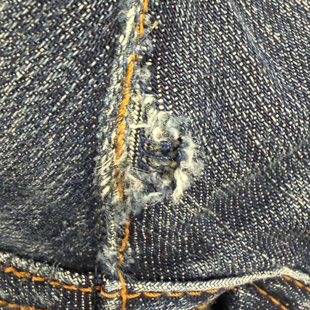 Dior HOMME(ディオールオム) 07AW JAKE ダメージ加工 ボタンフライ スキニーデニムパンツ ジーンズ インディゴ