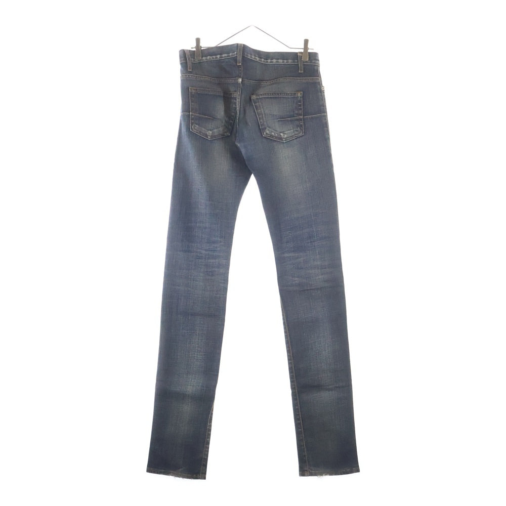 Dior HOMME(ディオールオム) 07AW JAKE ダメージ加工 ボタンフライ スキニーデニムパンツ ジーンズ インディゴ