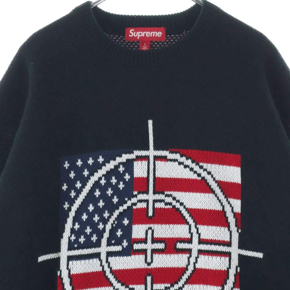 SUPREME(シュプリーム) 25AW Target Sweater ターゲット セーター フロント モチーフ ニット ブラック