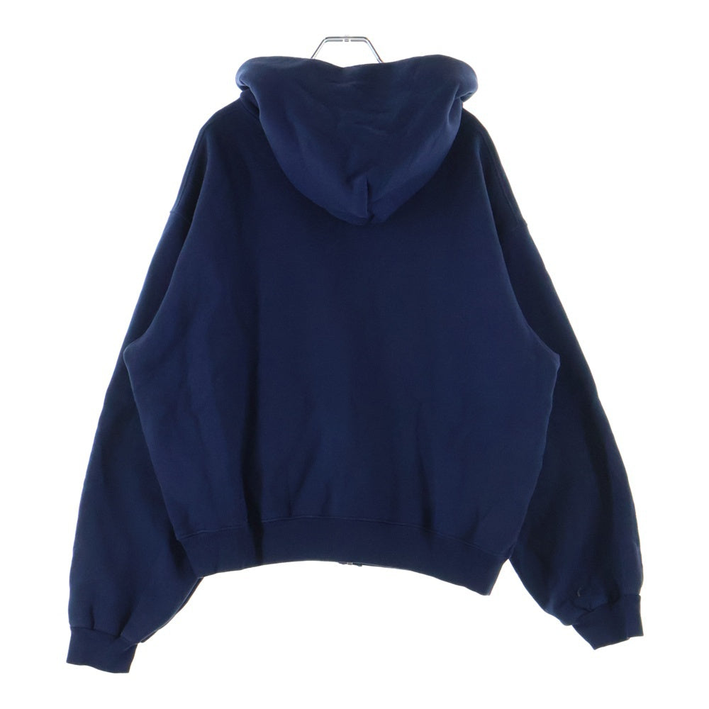 NO BRAND(ノーブランド) AKIMBO CLUB NY YANKEE NOODLE ZIP UP HOODIE アキンボクラブ ヤンキーヌードル ロゴプリント ジップアップ スウェットパーカー フーディー ネイビー