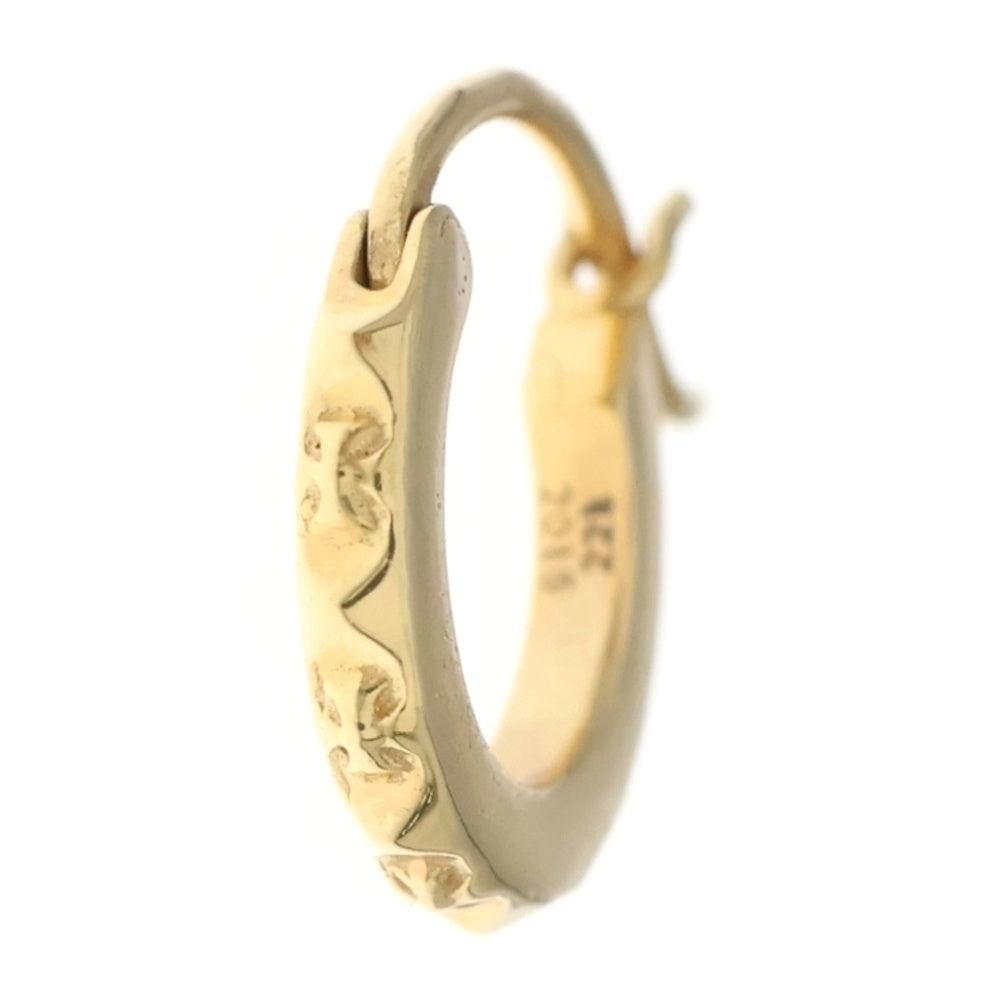 CHROME HEARTS(クロムハーツ) 22K TINY TFP HOOP タイニーフープ ピアス ゴールド