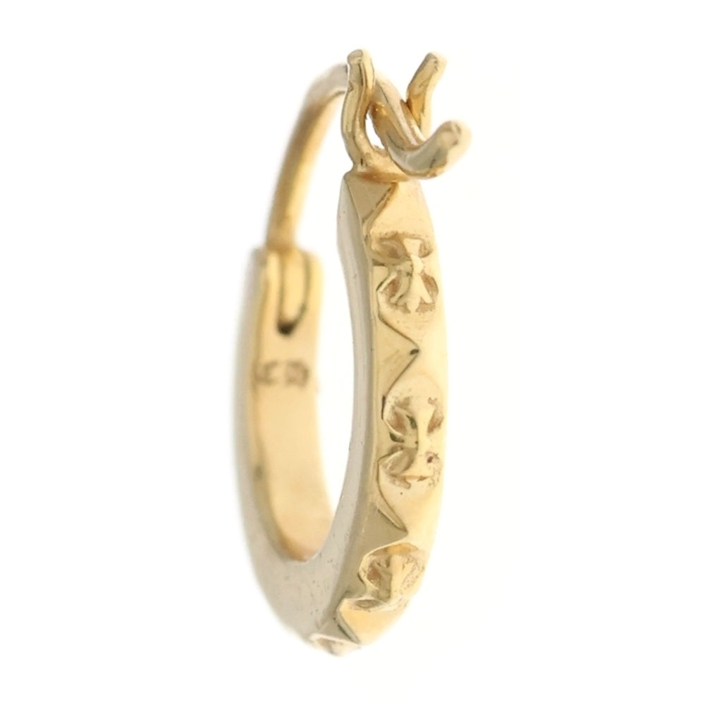 CHROME HEARTS(クロムハーツ) 22K TINY TFP HOOP タイニーフープ ピアス ゴールド