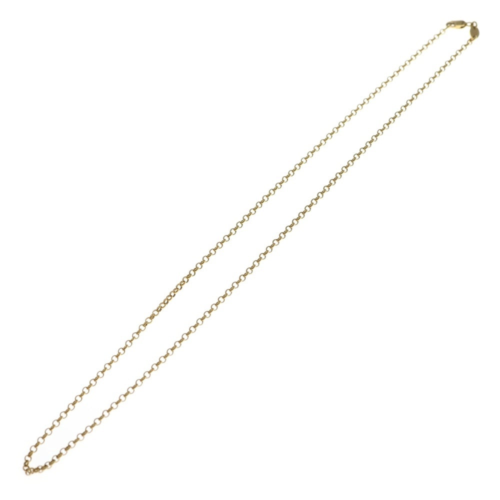 CHROME HEARTS(クロムハーツ) 22K NECKCHAIN R18 ロールチェーンネックレス 18inch ゴールド BCA010