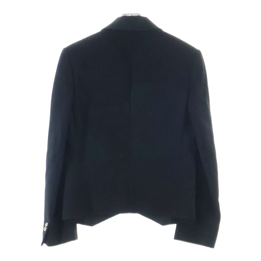 BALMAIN(バルマン) フランス製 タキシードショールカラー メタルボタン ショートテーラードジャケット ブラック T778C117