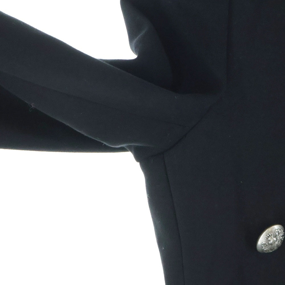 BALMAIN(バルマン) フランス製 タキシードショールカラー メタルボタン ショートテーラードジャケット ブラック T778C117