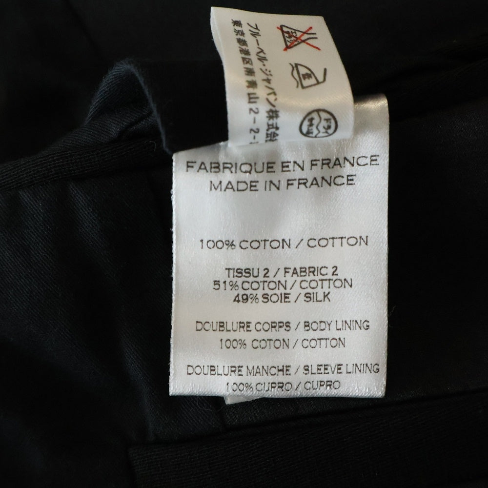 BALMAIN(バルマン) フランス製 タキシードショールカラー メタルボタン ショートテーラードジャケット ブラック T778C117