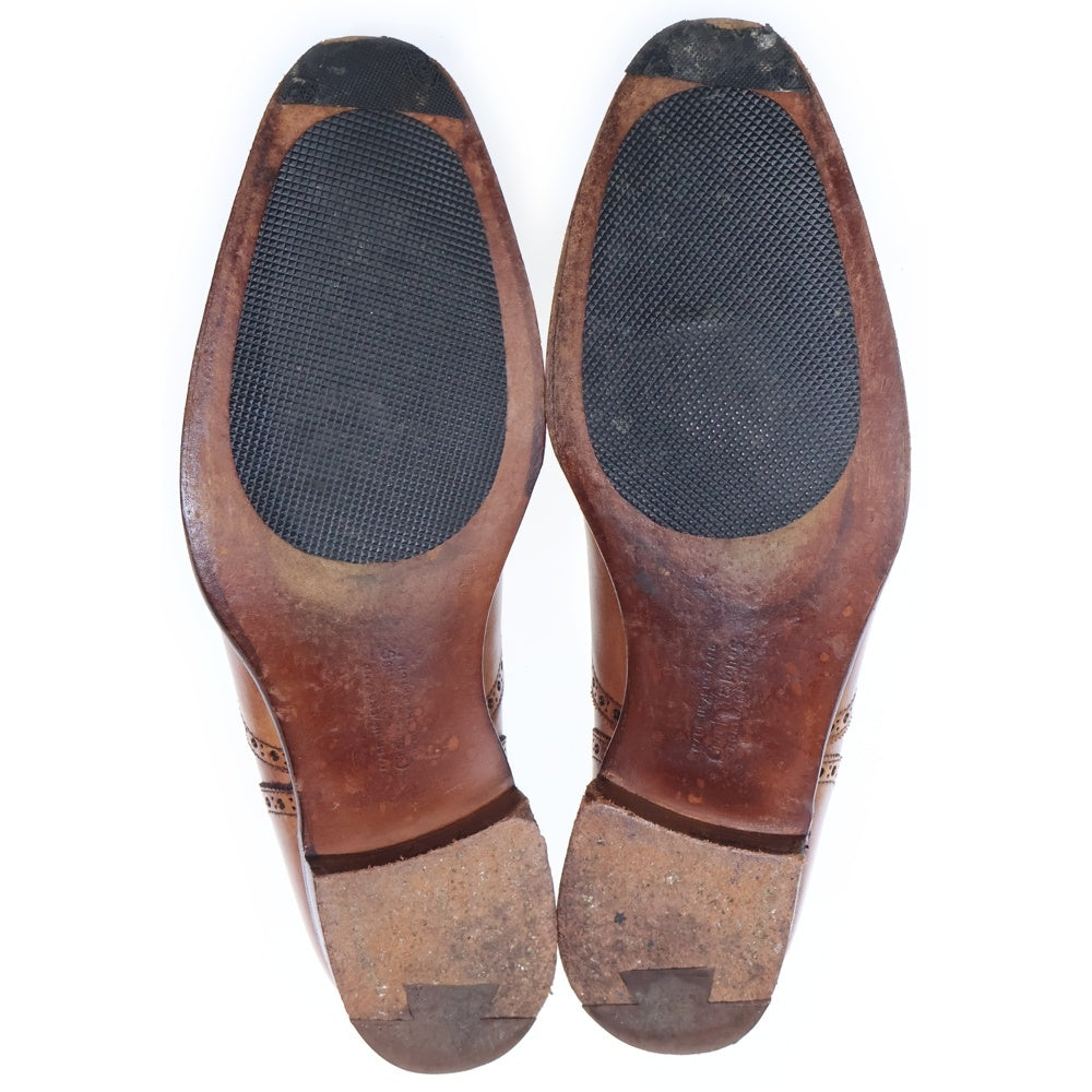 Crockett&Jones(クロケットアンドジョーンズ) BARRINGTON2 バーリントン ストレートチップ レザー ドレスシューズ ブラウン 6052