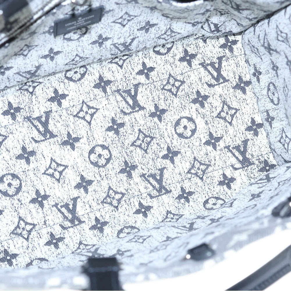 LOUIS VUITTON(ルイヴィトン) モノグラム オンザゴー MM デニム ハンドバッグ ブラック M46448 RFID レディース