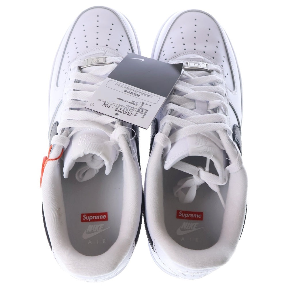 NIKE(ナイキ) ×SUPREME AIR FORCE 1 LOW エアフォース1 ローカットスニーカー ホワイト/ブラック US9/27cm CU9225-102