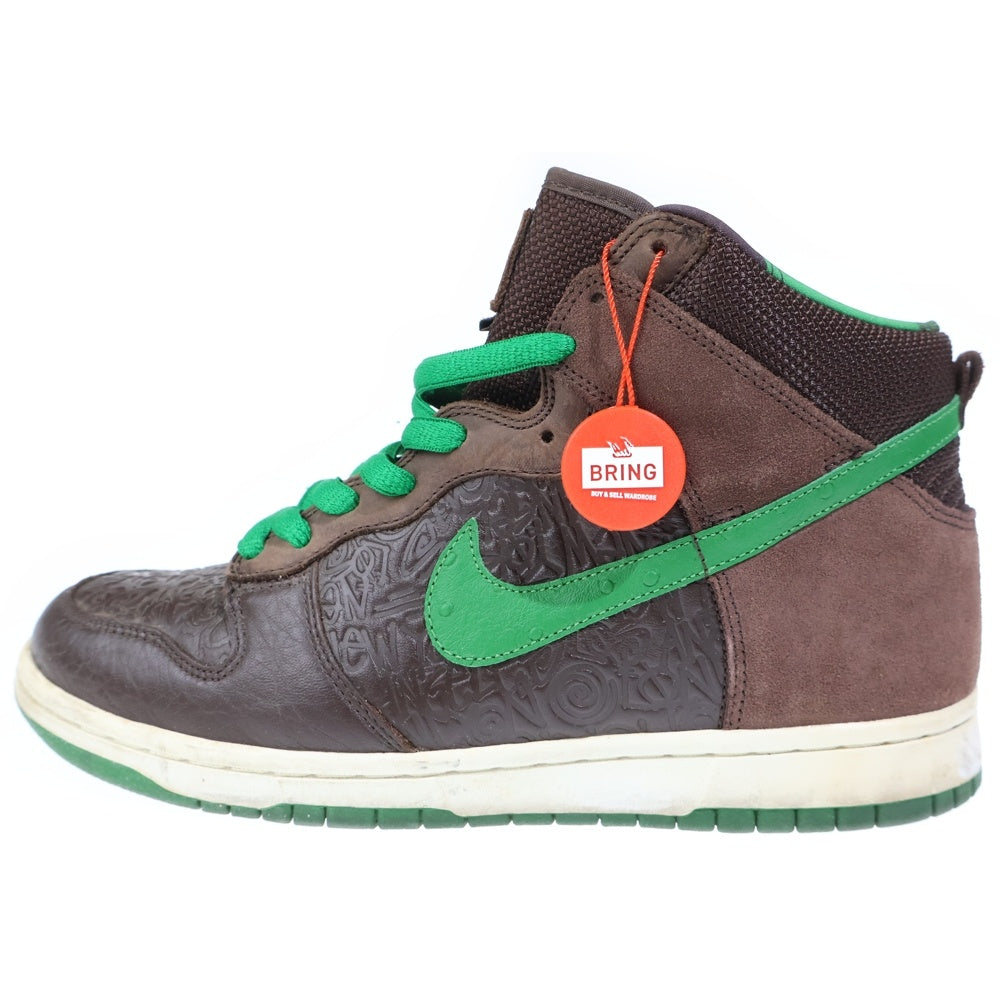 NIKE(ナイキ) 【観賞用2006年製】 ×STUSSY DUNK HIGH WORLD TOUR LONDON ステューシー ダンク ハイ ワールド ツアー ロンドン ハイカットスニーカー US9.5/27.5cm 315593-221