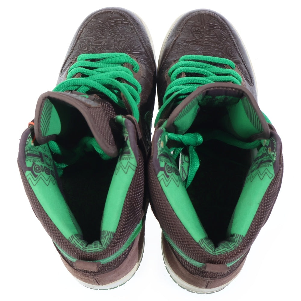 NIKE(ナイキ) 【観賞用2006年製】 ×STUSSY DUNK HIGH WORLD TOUR LONDON ステューシー ダンク ハイ ワールド ツアー ロンドン ハイカットスニーカー US9.5/27.5cm 315593-221