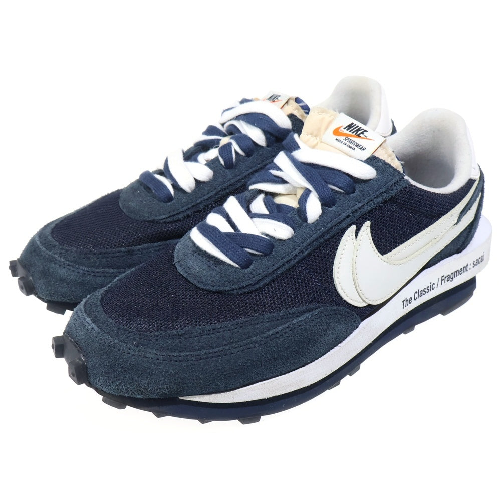 NIKE(ナイキ) ×sacai ×FRAGMENT DESIGN LD WAFFLE サカイ フラグメントデザイン LDワッフル ローカットスニーカー ネイビー US9/27cm DH2684-400